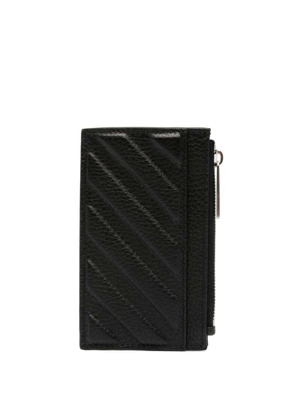 Off-White Logo Plaque Zip-Up Wallet - ShopStyle