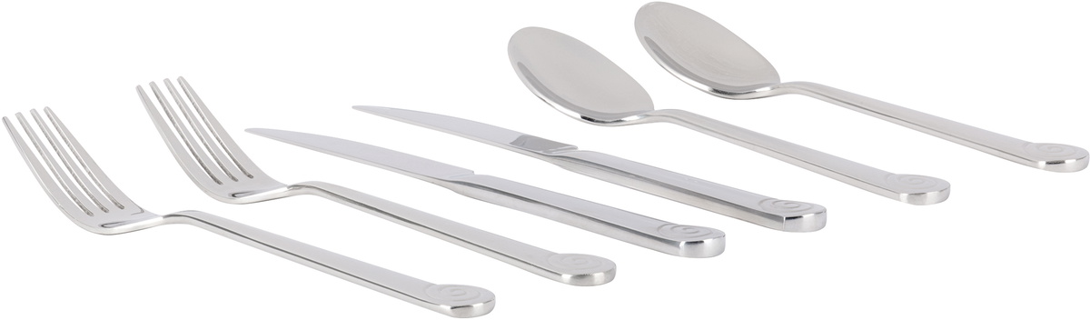 Maison Balzac Silver L'Escargot Flatware Set, 6 pcs