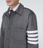 Thom Browne - 4-Bar down shirt jacket