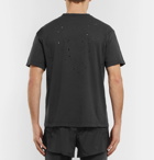 Satisfy - Distressed Printed Cotton-Jersey T-Shirt - Men - Black