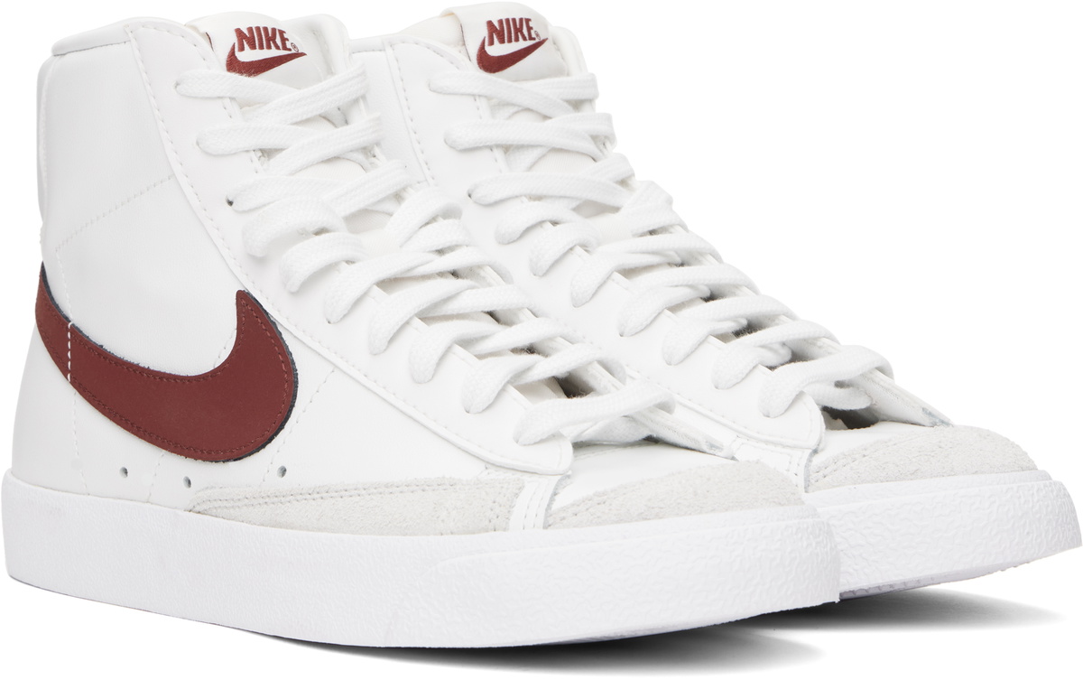 nike blazer mid burgundy sneakers