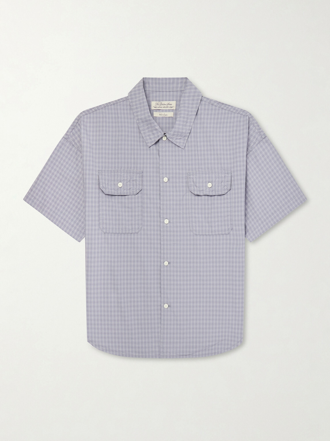 Remi Relief - Checked Cotton-Poplin Shirt - Blue