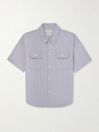 Remi Relief - Checked Cotton-Poplin Shirt - Blue