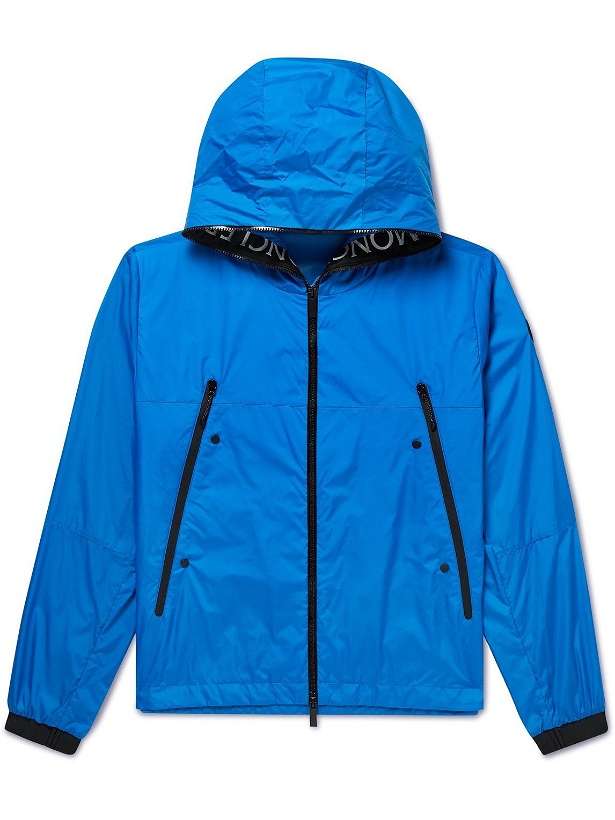 Photo: Moncler - Junichi Logo-Appliquéd Shell Hooded Jacket - Blue