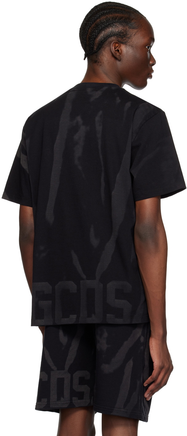 GCDS Black Printed T-Shirt