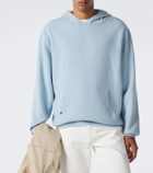 God's True Cashmere Cashmere hoodie with lapis lazuli