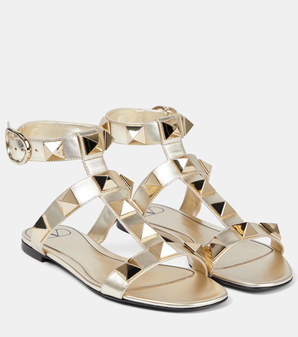 VALENTINO【関税込み】Roman Stud キルティング サンダル Valentino Garavani Roman Stud leather gladiator sandals