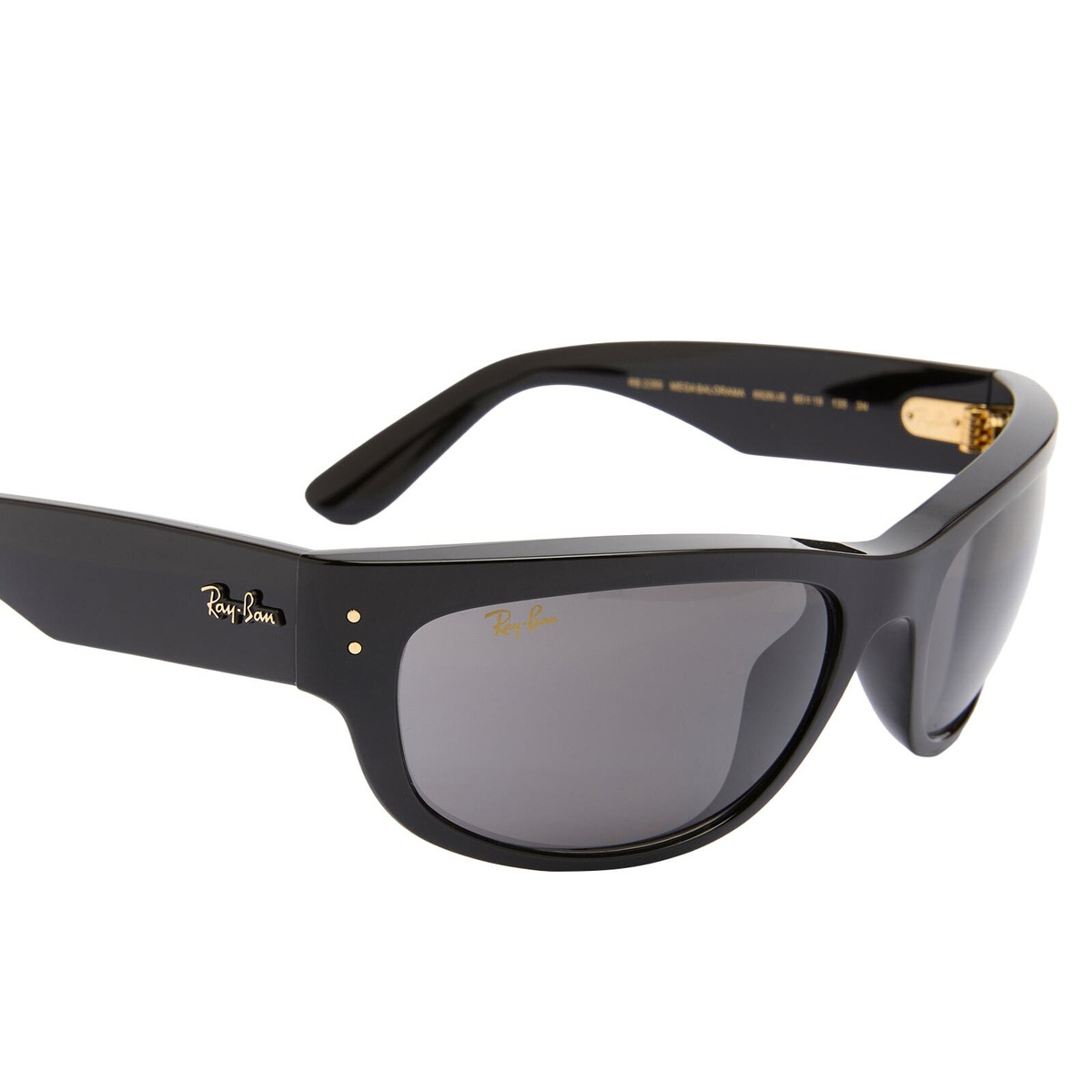 Ray-Ban x A$AP Rocky Mega Balorama Sunglasses in Black/Dark Grey 