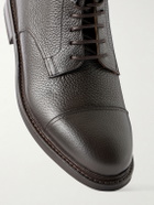 MORJAS - Jumper Leather Lace-Up Boots - Brown