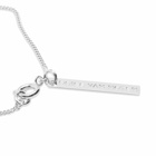 Dries Van Noten Men's Logo Tag Bracelet in Silver