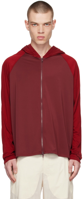 Photo: Post Archive Faction (PAF) Burgundy 5.0+ Right Hoodie