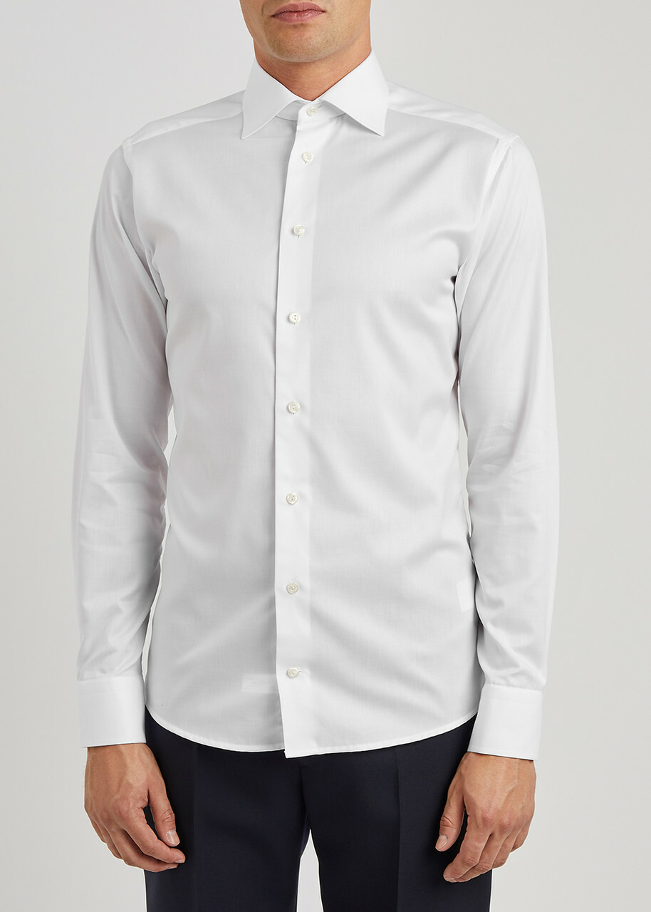 Eton White Cotton-twill Shirt