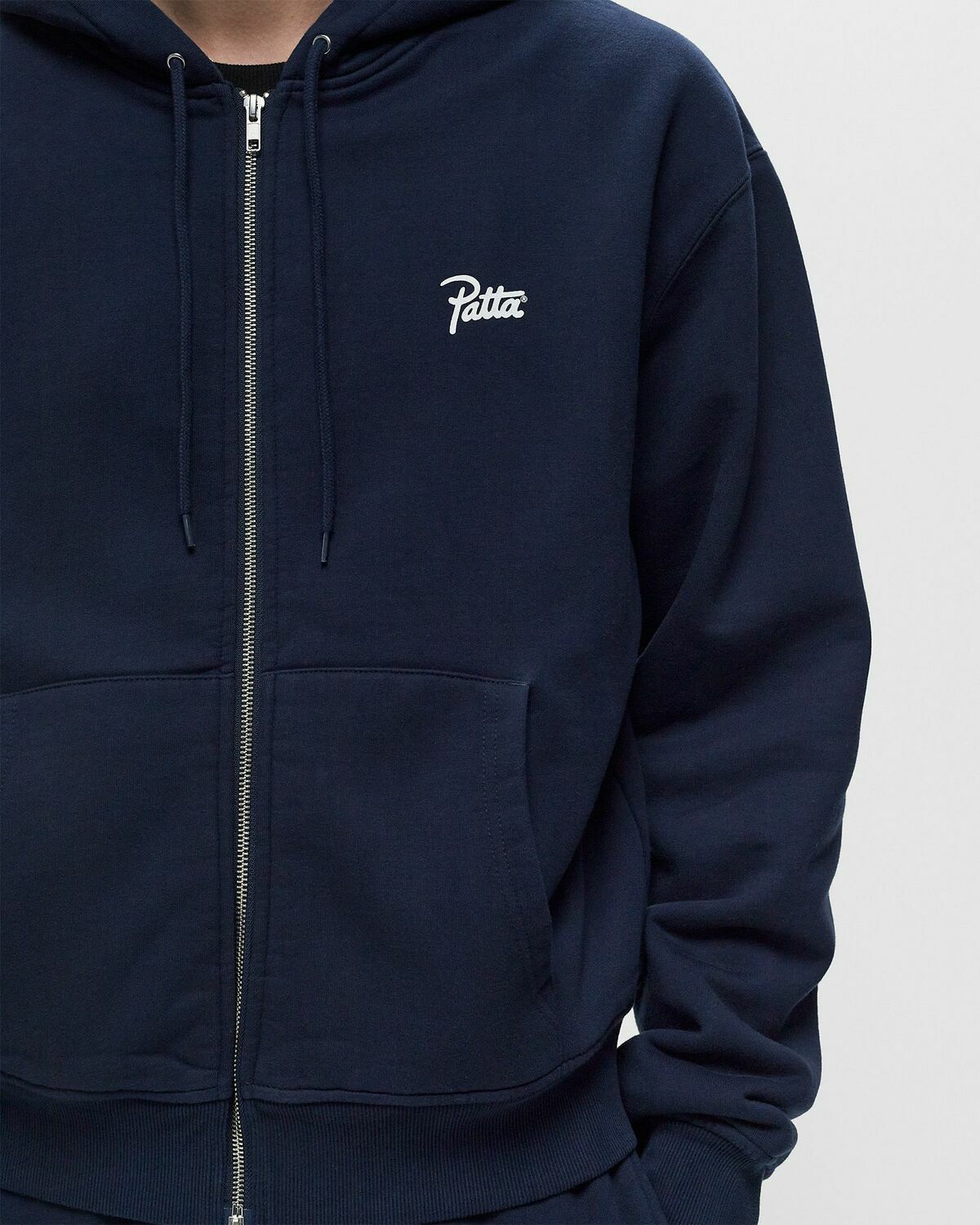 Patta Patta Classic Zip Up Hooded Sweater Blue Hoodies/Zippers