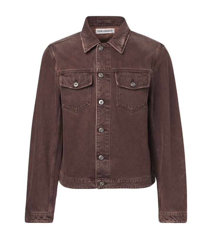 Photo: Our Legacy Origin distressed denim jacket