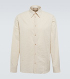 Gucci - Washed striped cotton shirt