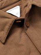 Bottega Veneta - Oversized Cotton-Canvas Shirt Jacket - Brown