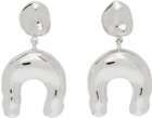 AGMES Silver Wishbone Earrings
