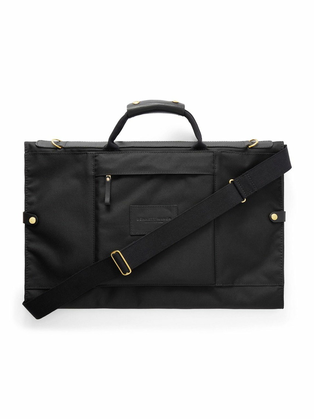Photo: Bennett Winch - Trifold Leather-Trimmed Cotton-Canvas Suit Carrier