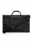 Bennett Winch - Trifold Leather-Trimmed Cotton-Canvas Suit Carrier