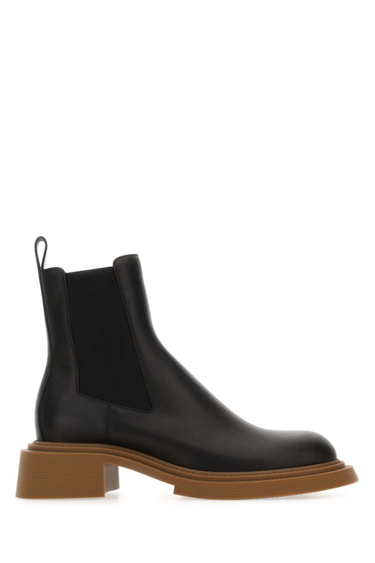 Photo: Loewe Black Leather Chelsea Ankle Boots