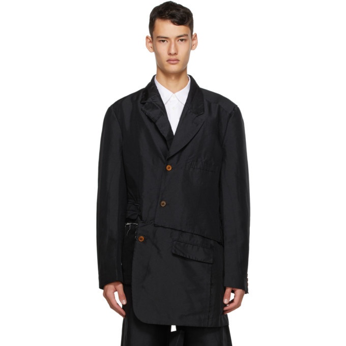 Photo: Comme des Garcons Homme Plus Black Double Twill Garment-Treated Blazer