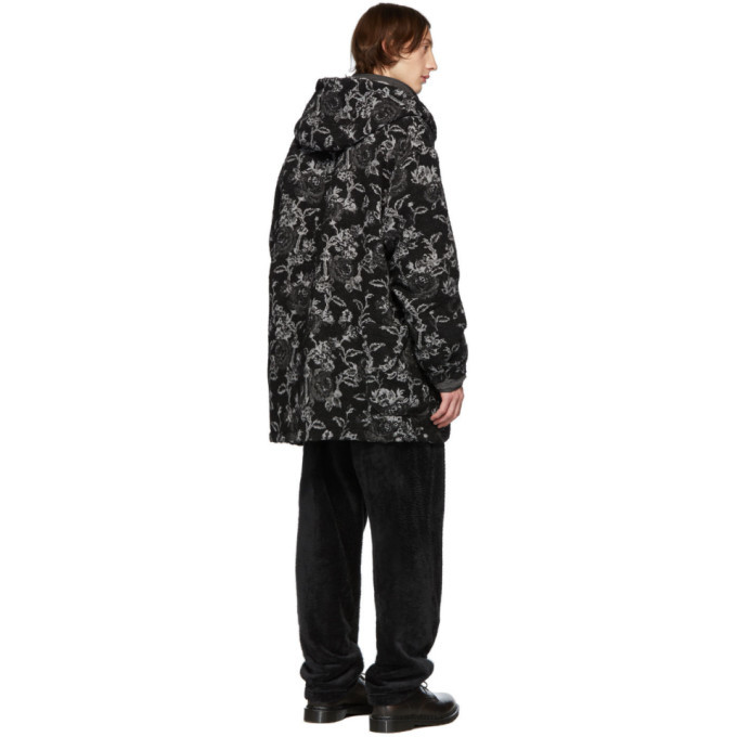 Engineered Garments Black and White Madison Parka Engineered Garments