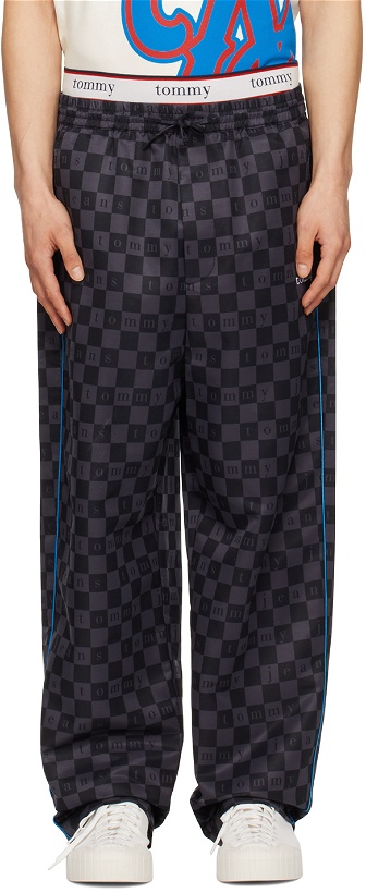 Photo: Tommy Jeans Black & Gray Checkerboard Sweatpants