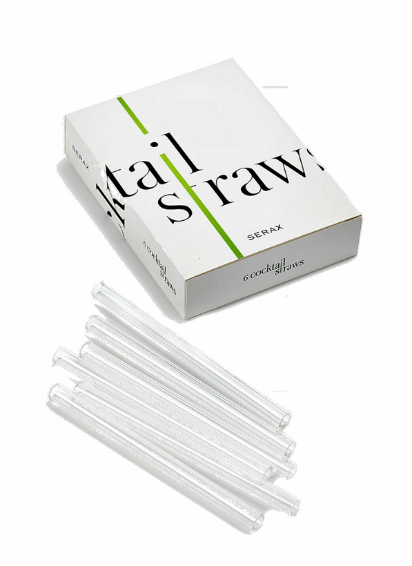 Photo: Set of Six Cocktail Straws in Transparent