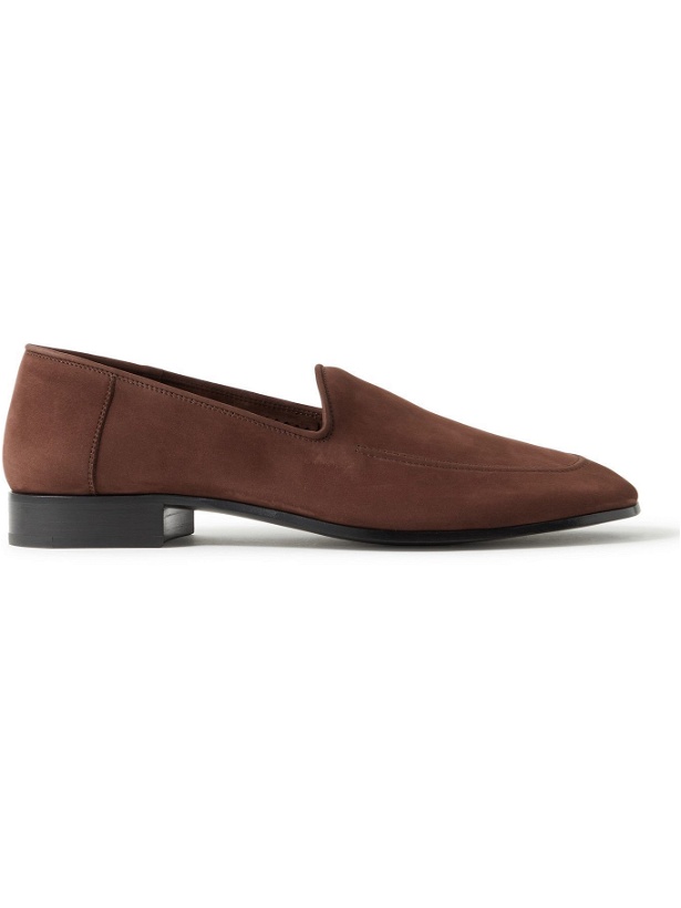 Photo: The Row - Nubuck Loafers - Brown