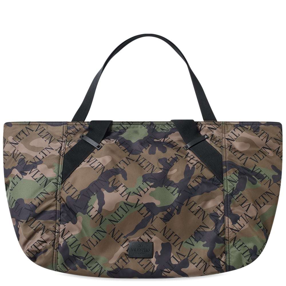 Valentino Grid Logo Camo Holdall Valentino