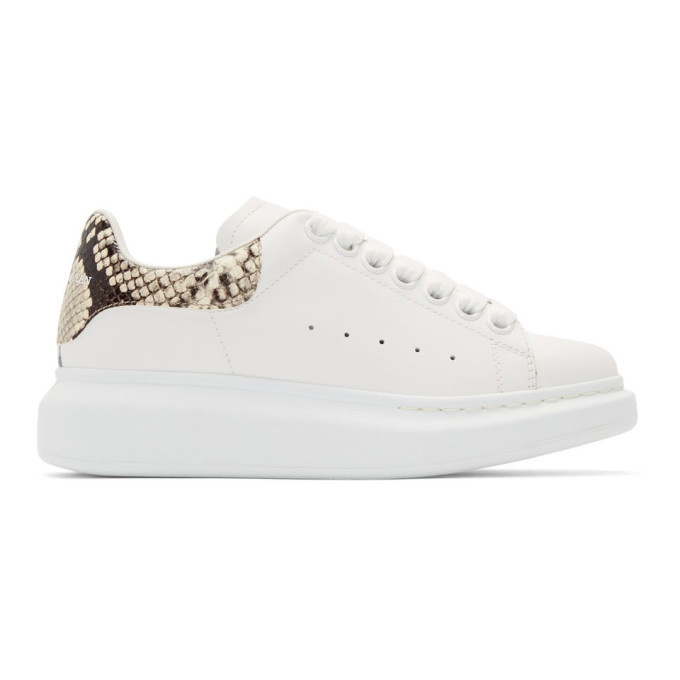 Alexander McQueen White Snake Oversized Sneakers Alexander McQueen