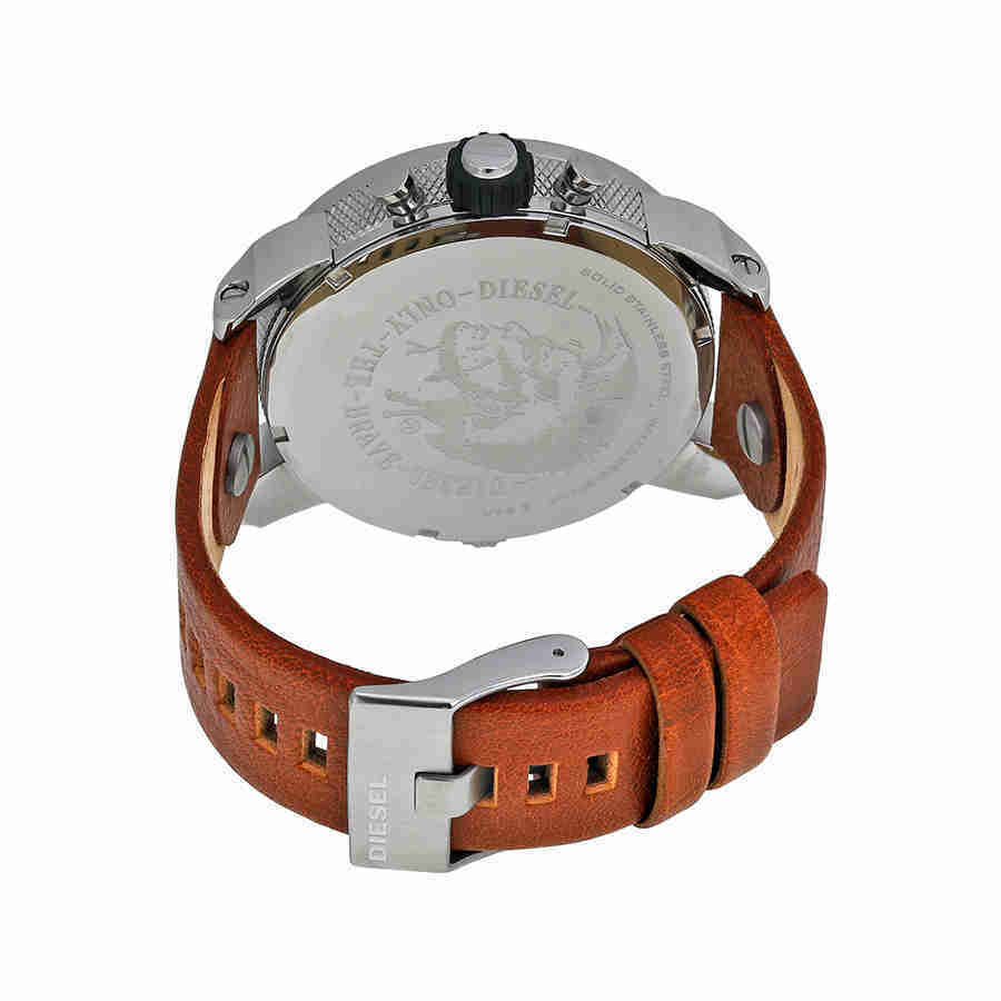 Diesel SBA Dual Time Chronograph Stainless Steel Mens Watch DZ7264