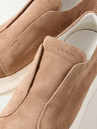 Kiton - Suede Slip-On Sneakers - Brown