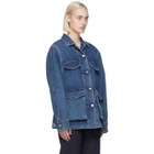Toteme Blue Denim Army Jacket