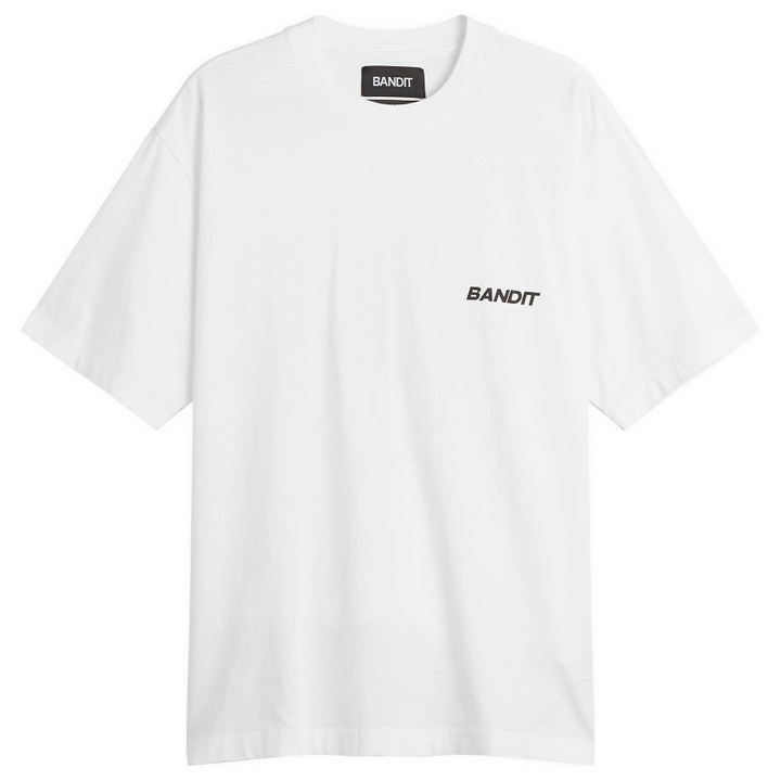 Photo: Bandit Men's Classic Cotton T-Shirt in White