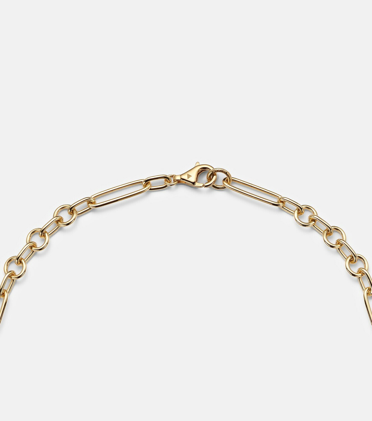 FoundRae Internal Compass Small 18kt gold pendant necklace with diamonds