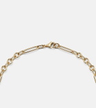 FoundRae Internal Compass Small 18kt gold pendant necklace with diamonds