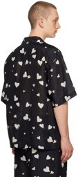 Marni Black 'Bunch Of Hearts' Shirt
