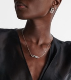 Messika Move 18kt white gold necklace with diamonds