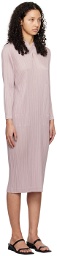 PLEATS PLEASE ISSEY MIYAKE Pink Monthly Colors January Maxi Dress