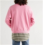Gucci - Distressed Printed Loopback Cotton-Jersey Sweatshirt - Pink