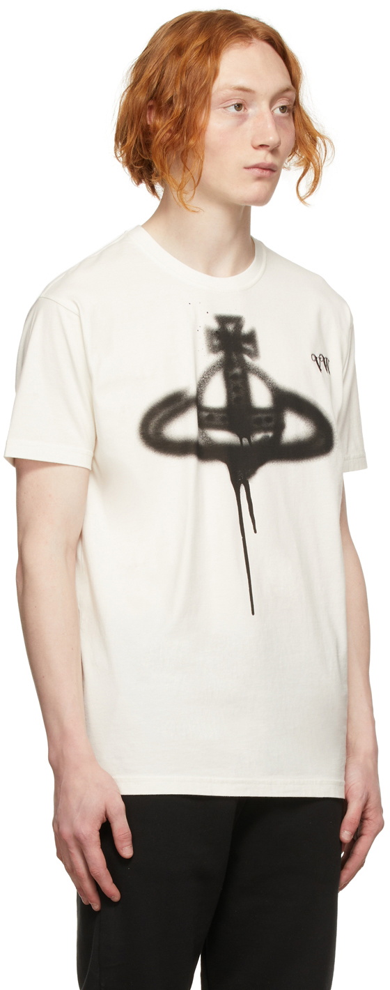 Vivienne Westwood Off-White Spray Orb Classic T-Shirt