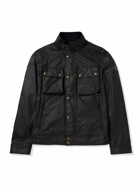 Belstaff - Racemaster Logo-Appliquéd Waxed-Cotton Jacket - Blue