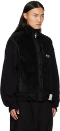 Maison MIHARA YASUHIRO Black Wide Boa Vest