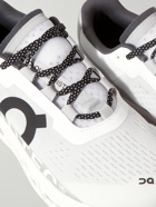 ON - Cloudmonster Rubber-Trimmed Mesh Running Sneakers - White