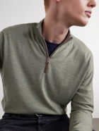 Peter Millar - Excursionist Merino Wool-Blend Jersey Half-Zip Sweater - Green