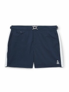 Ralph Lauren Purple label - Straight-Leg Mid-Length Striped Swim Shorts - Blue