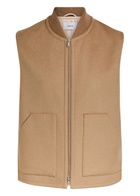 Lardini Wool Gilet Light Brown