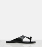 Loewe Toggle leather thong sandals