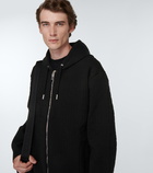 Givenchy - 4G jacquard wool-blend zip-up hoodie